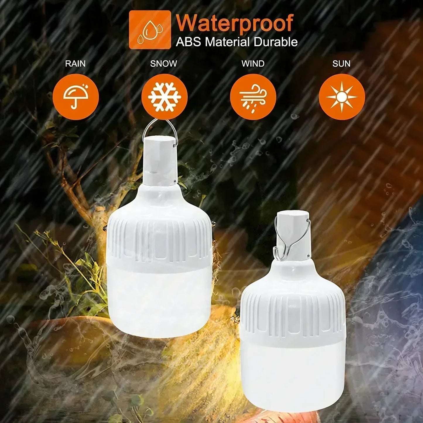 60W Emergency Light ,USB Rechargeable LED Light Bulb Lantern