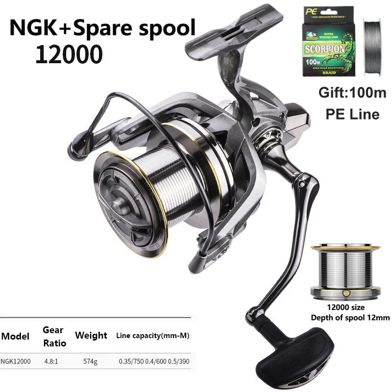 Fishing Reel 8000-14000 9000 10000 12000 Max Drag 20KG