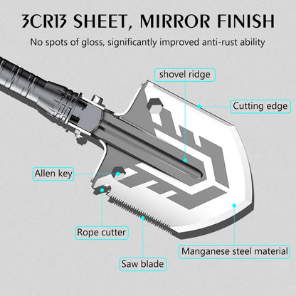 Military Tactical Multifunction Shovel