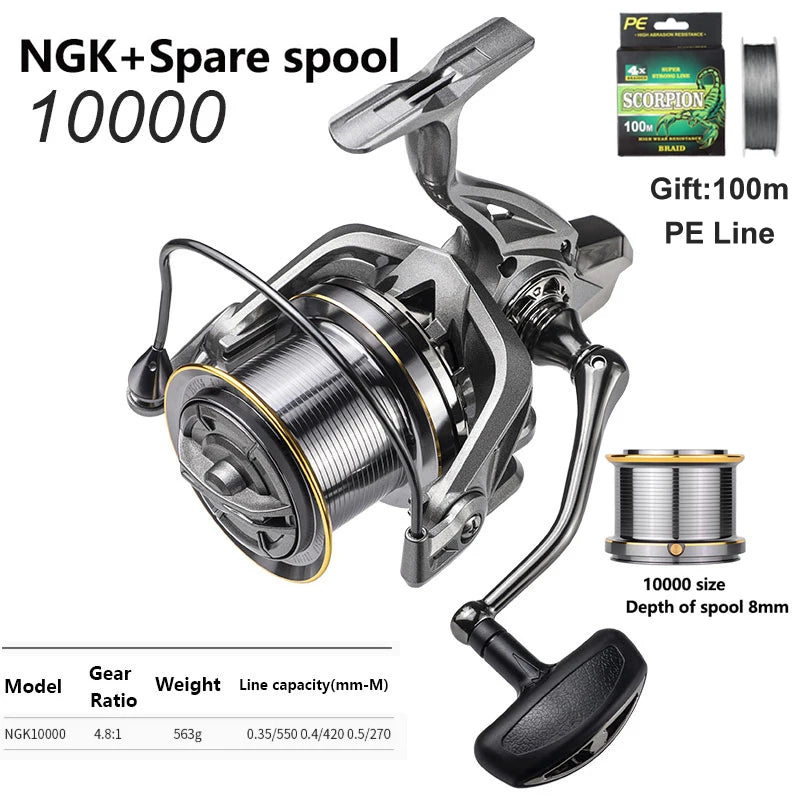 Fishing Reel 8000-14000 9000 10000 12000 Max Drag 20KG