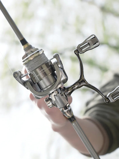 Spinning Reel Double Grip Deep Shallow Spool Carp Fishing Reel