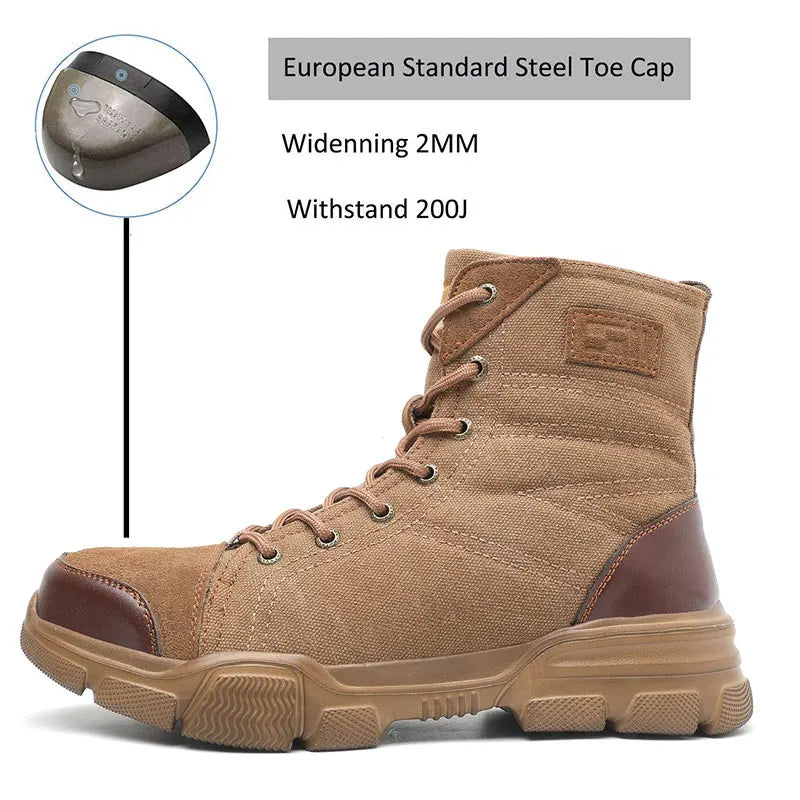 SUADEX Steel Toe Boots for Men