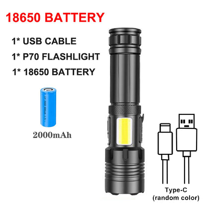 Rechargeable Led Flashlights Super Bright Flashlight