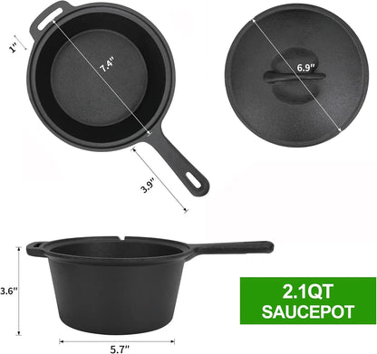 8  Pre-Seasoned Dutch Oven