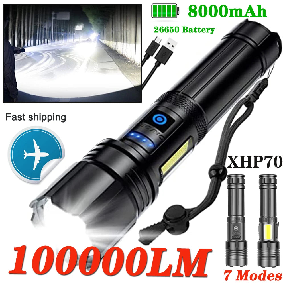 Rechargeable Led Flashlights Super Bright Flashlight