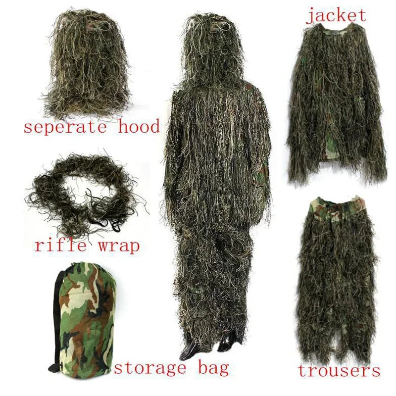 5 PCS Sniper Hunting Suit Army