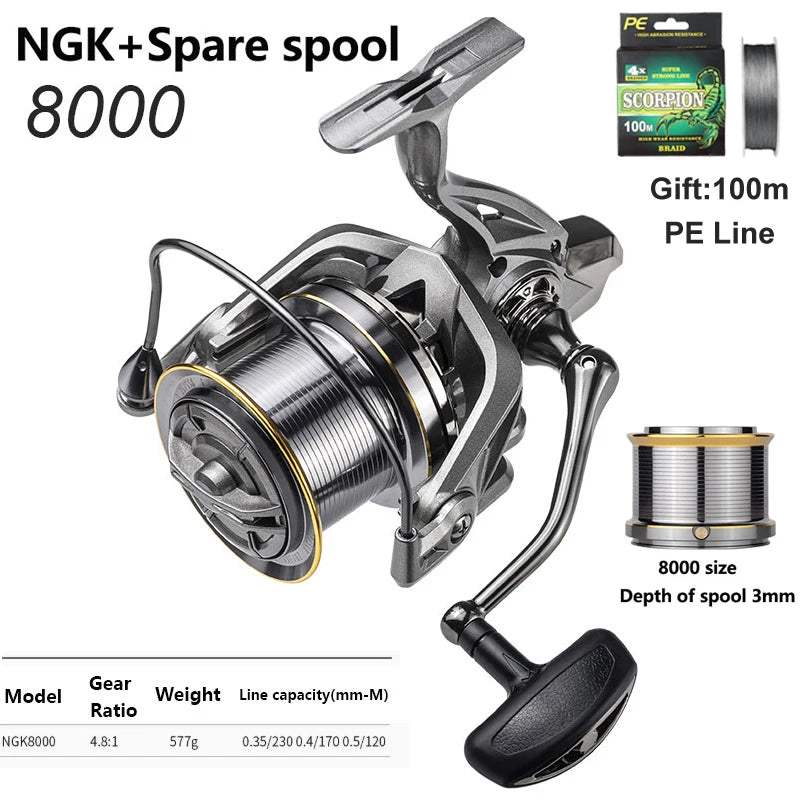 Fishing Reel 8000-14000 9000 10000 12000 Max Drag 20KG