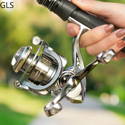 Spinning Reel Double Grip Deep Shallow Spool Carp Fishing Reel