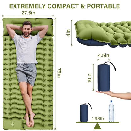 Ultralight Camping Mat with Pillow Built-in