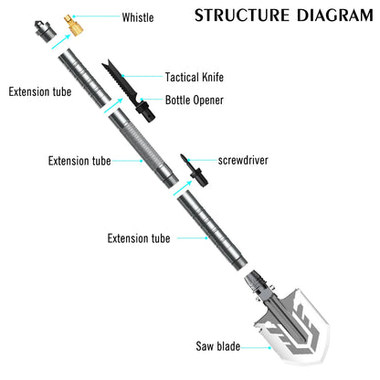 Military Tactical Multifunction Shovel