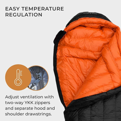 0°F Cold Weather Mummy  Sleeping Bag - Goose Down 800 FP