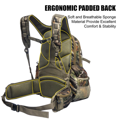 35L Camo Hunting Pack with Gun Bow Pocket