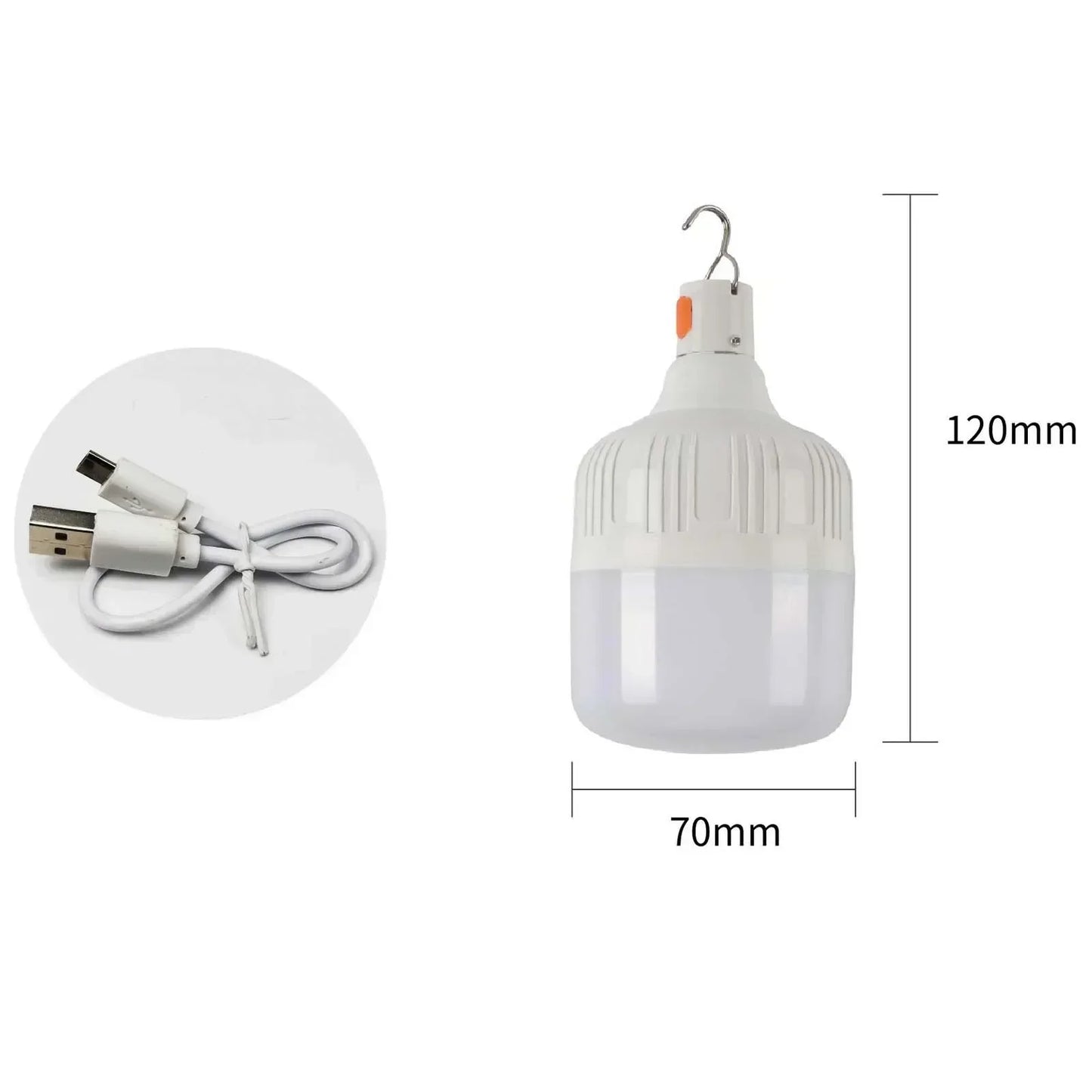 60W Emergency Light ,USB Rechargeable LED Light Bulb Lantern