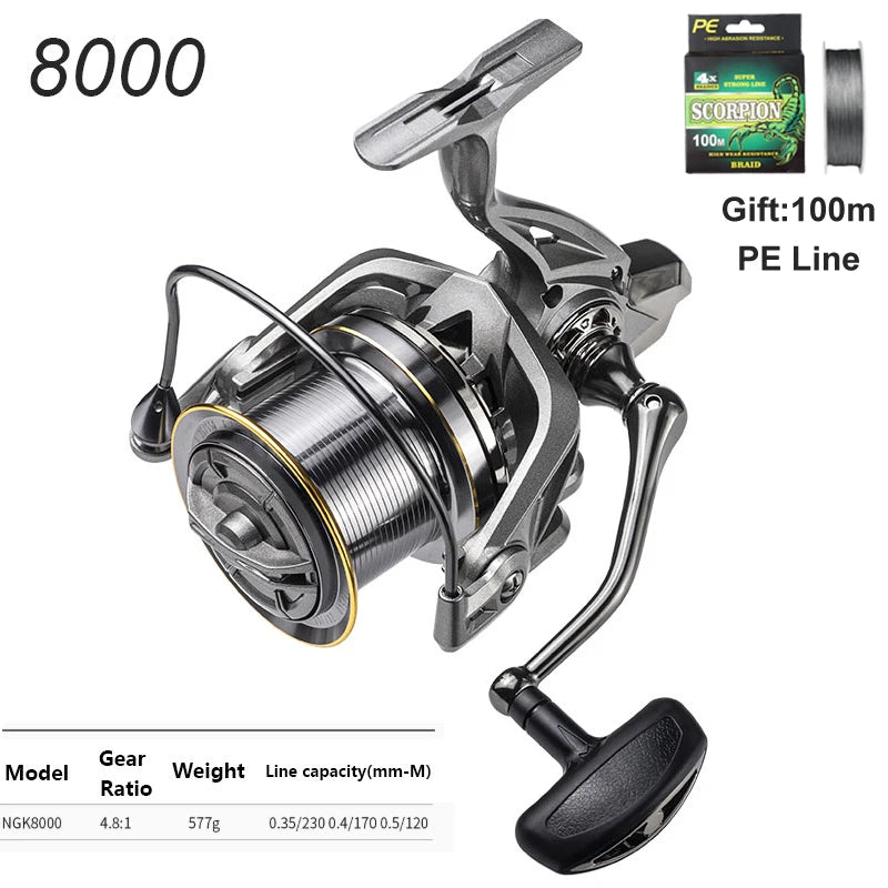 Fishing Reel 8000-14000 9000 10000 12000 Max Drag 20KG