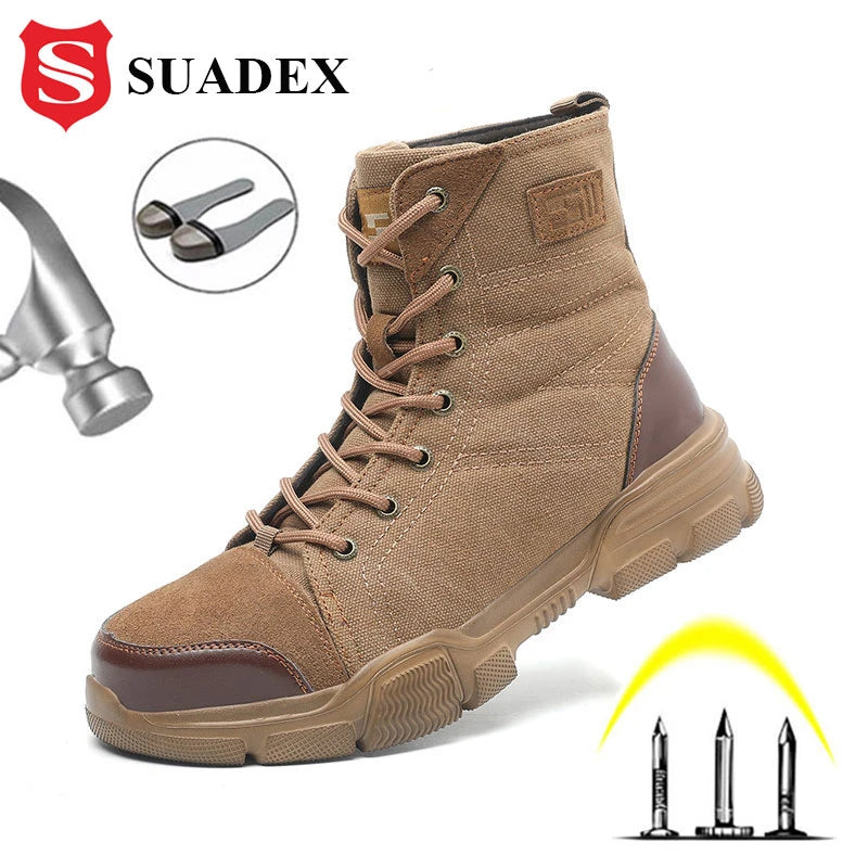 SUADEX Steel Toe Boots for Men