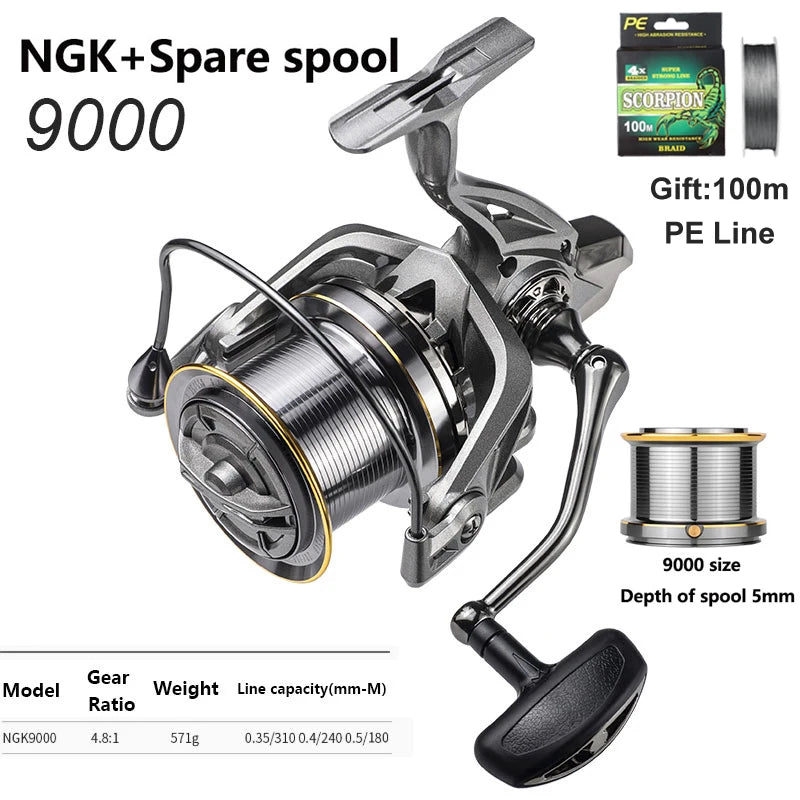 Fishing Reel 8000-14000 9000 10000 12000 Max Drag 20KG