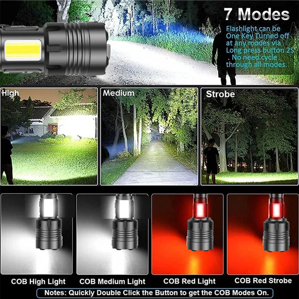 Rechargeable Led Flashlights Super Bright Flashlight