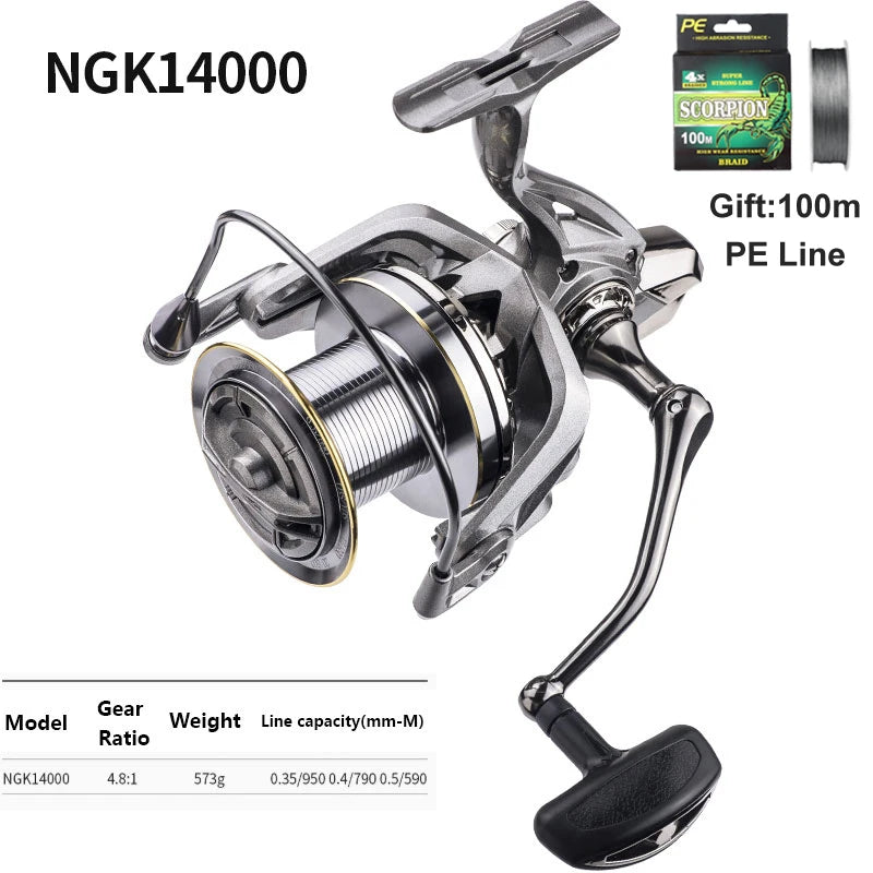 Fishing Reel 8000-14000 9000 10000 12000 Max Drag 20KG