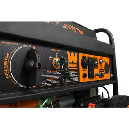 Dual Fuel 120V/240V Portable Generator with Electric Start