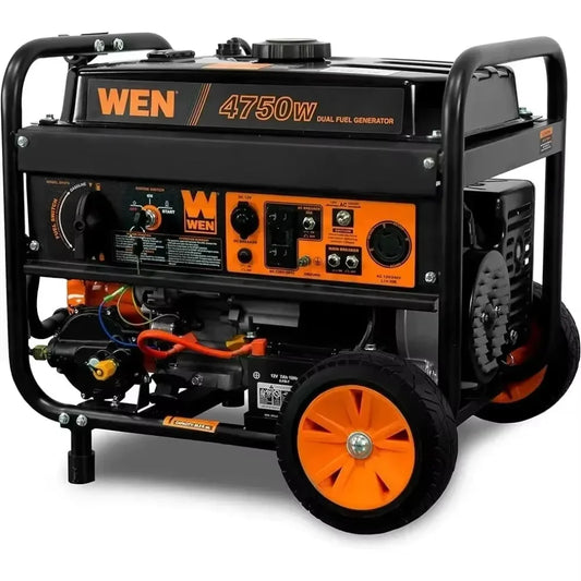 Dual Fuel 120V/240V Portable Generator with Electric Start