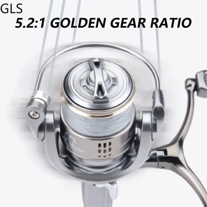 Spinning Reel Double Grip Deep Shallow Spool Carp Fishing Reel